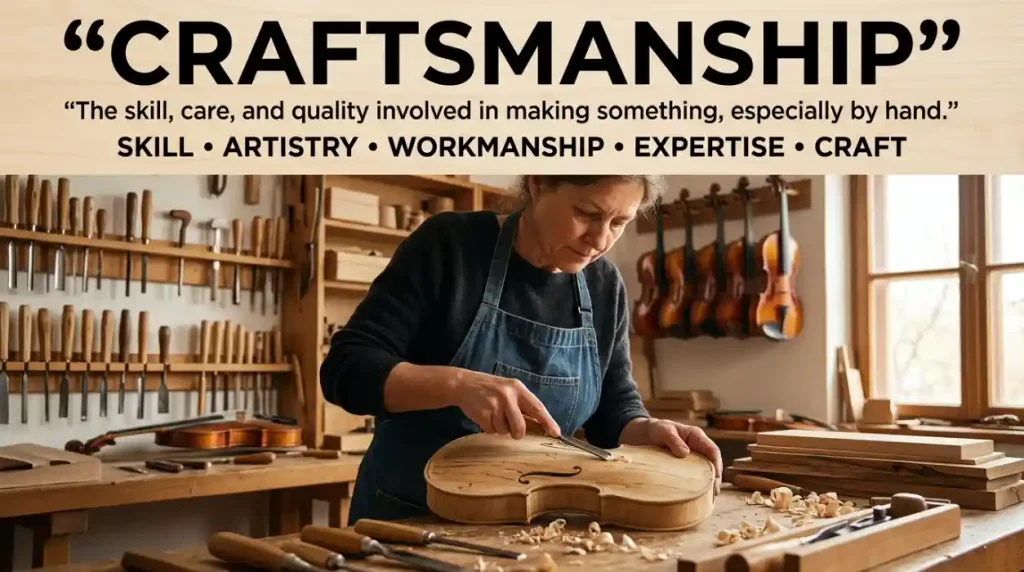 Synonym for Craftsmanship