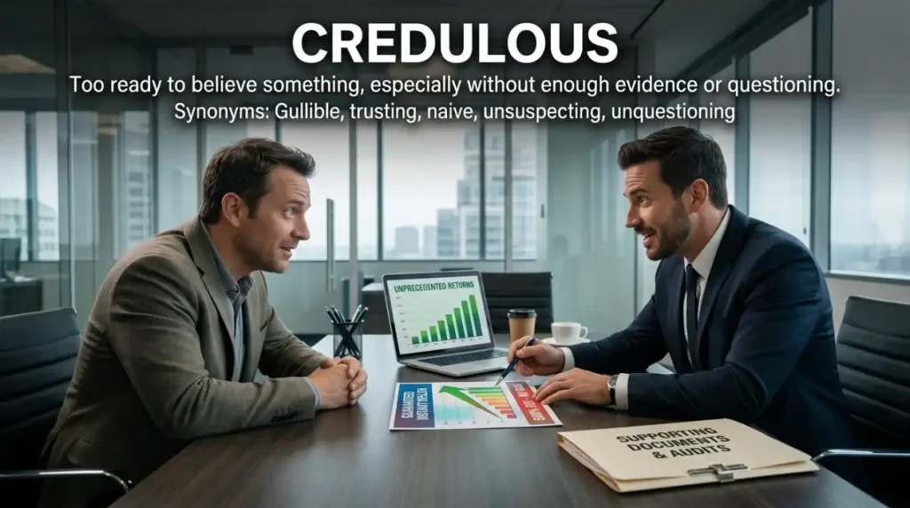 Synonym for Credulous