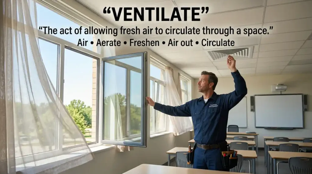 synonym for ventilate