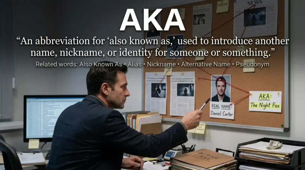 Synonyms for AKA
