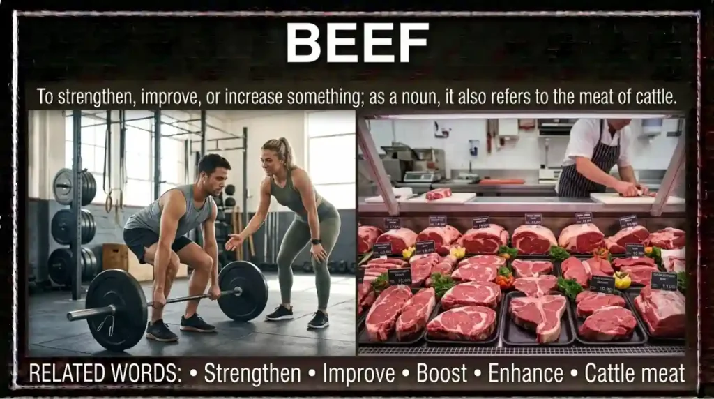 synonyms for beef