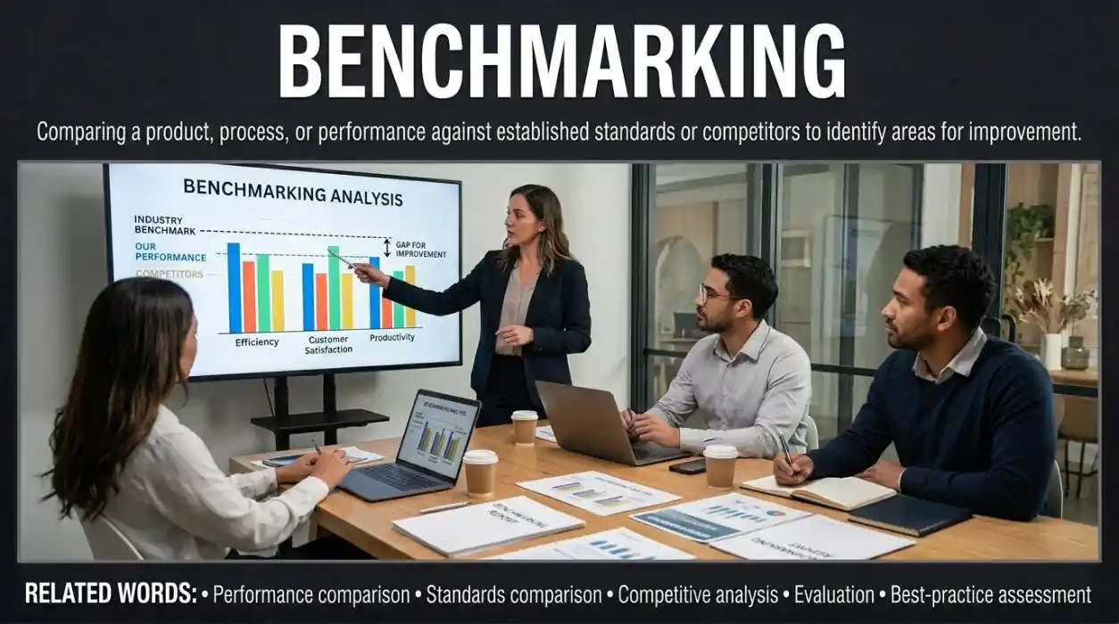 synonyms for benchmarking