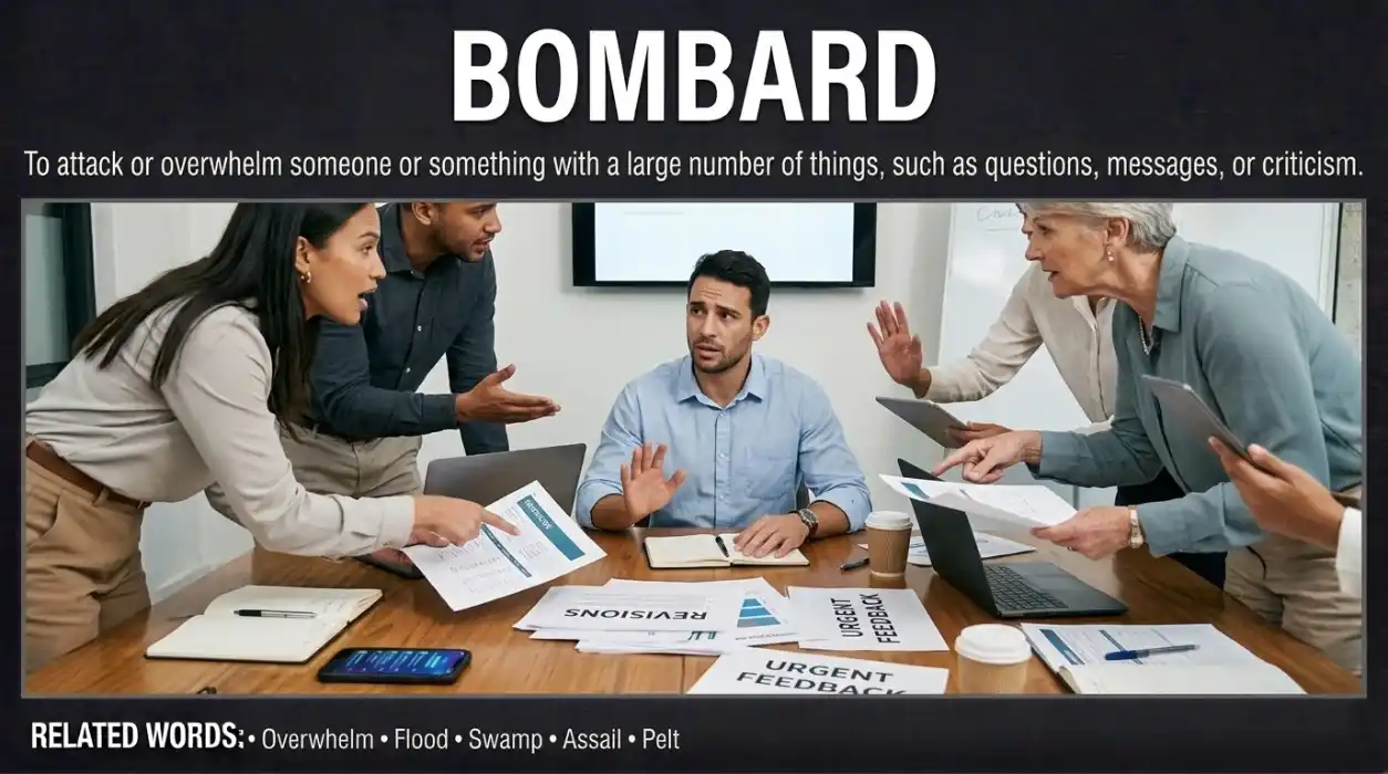 synonyms for bombard