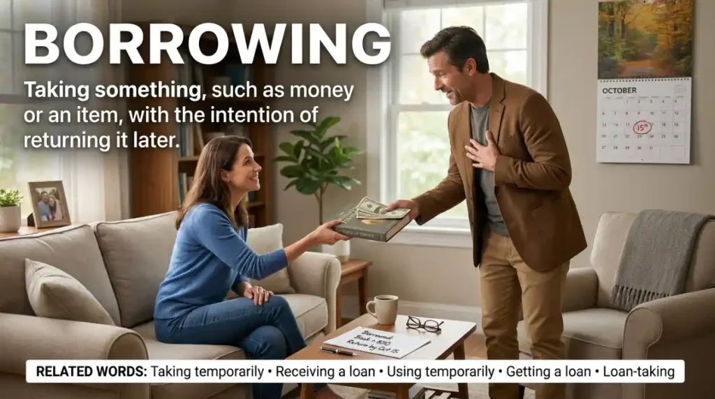 Synonyms for Borrowing