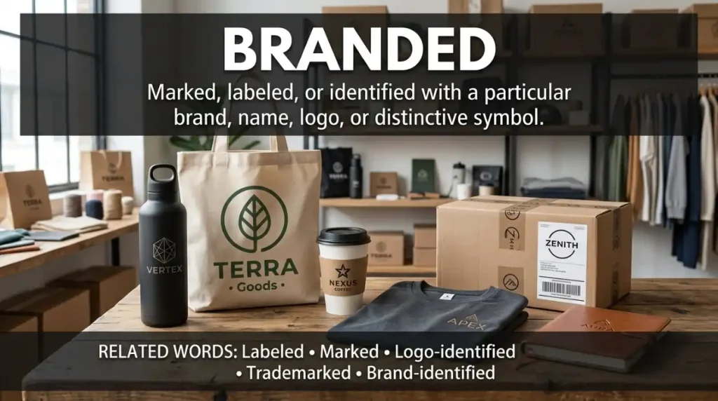 synonyms for branded