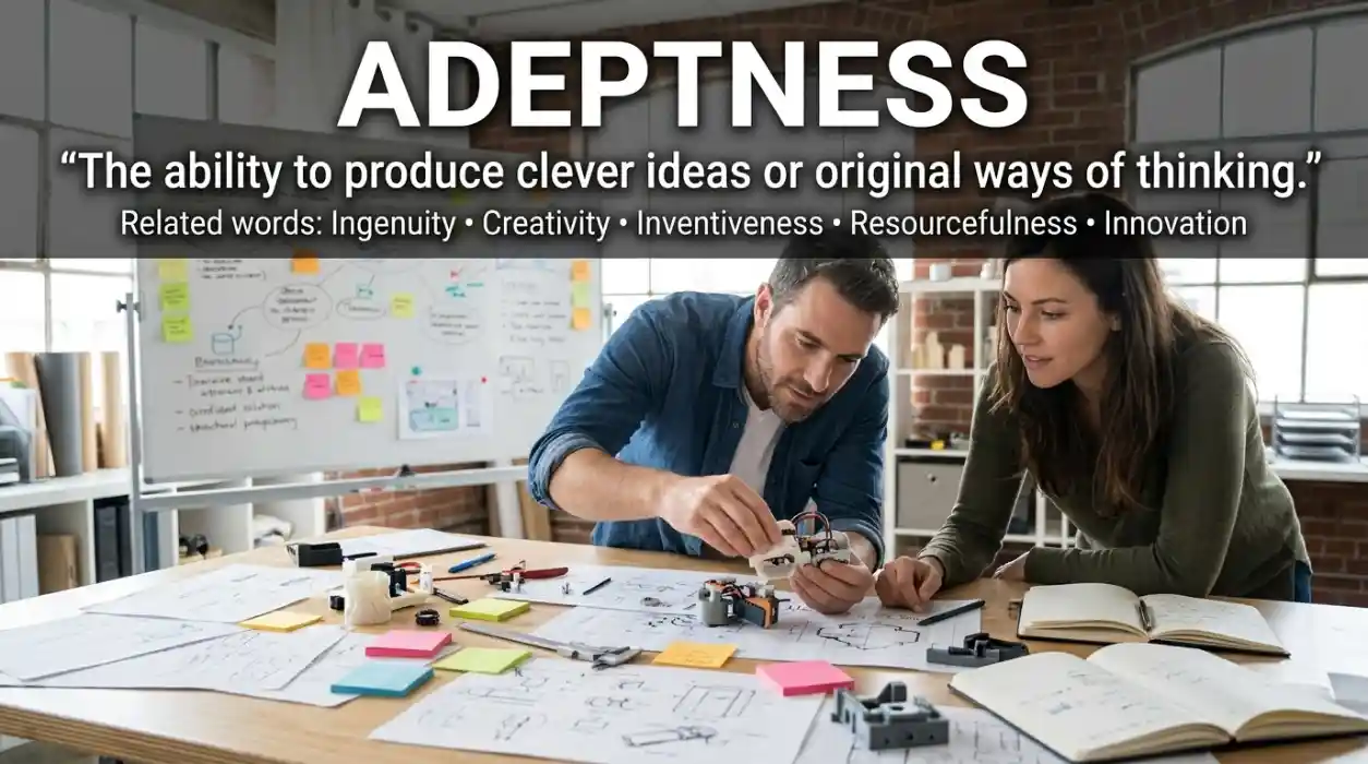 The ability to produce clever ideas or original ways of thinking.
