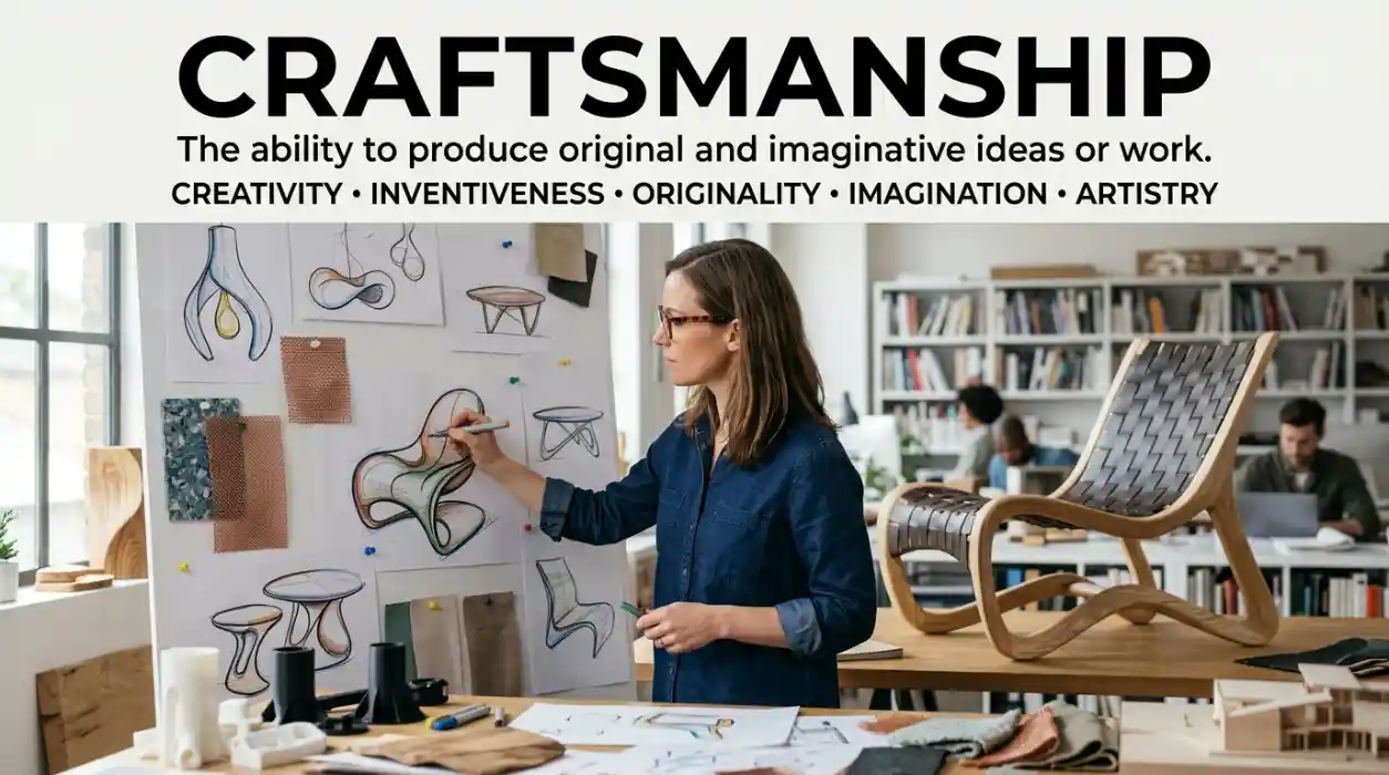 The ability to produce original and imaginative ideas or work.