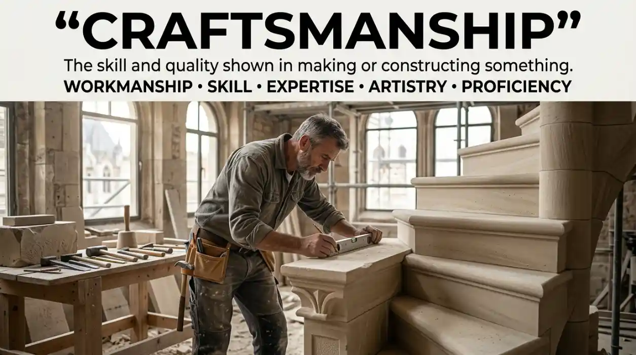 The skill and quality shown in making or constructing something.