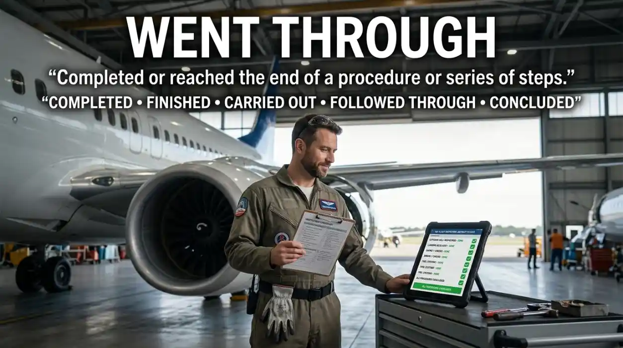 This phrase emphasizes reaching the end of a procedure or series of steps.