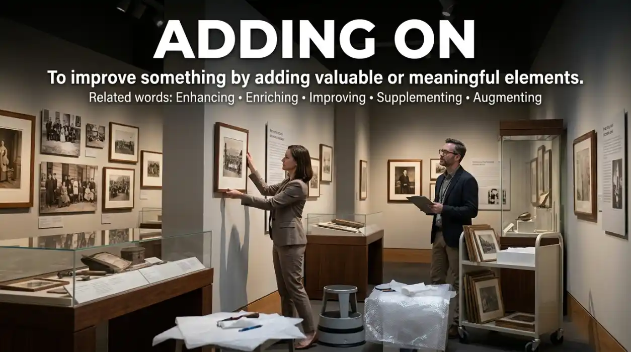 To improve something by adding valuable or meaningful elements.