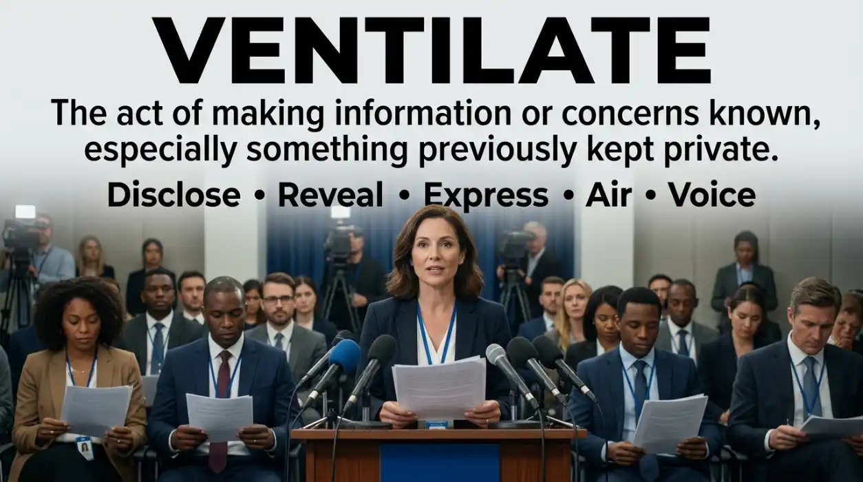 To make information or concerns known, especially information that was previously private.