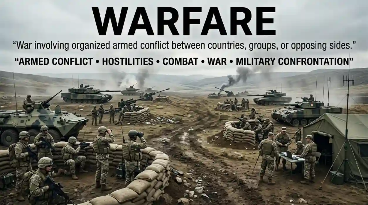 War is organized armed conflict between countries, groups, or other opposing sides.